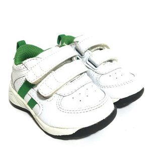 Circo Infant White & Green Stripe Sneakers